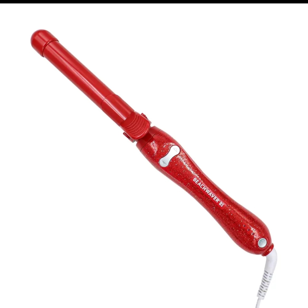 NIB✨Beachwaver B1 Red Glitter Curling Wand